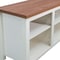 Flash Furniture Kilead Farmhouse TV Stand for up to 80in. Engineered Wood Console w/Open Storage, White w/Walnt Top GC-MBLK66-WH-GG - alternate 6